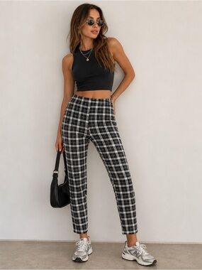 ✨ Vintage Joe Boxer Plaid Leggings – NWT Size M ✨